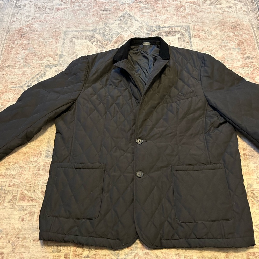 Sachs off 5th Men's Black Quilted Jacket